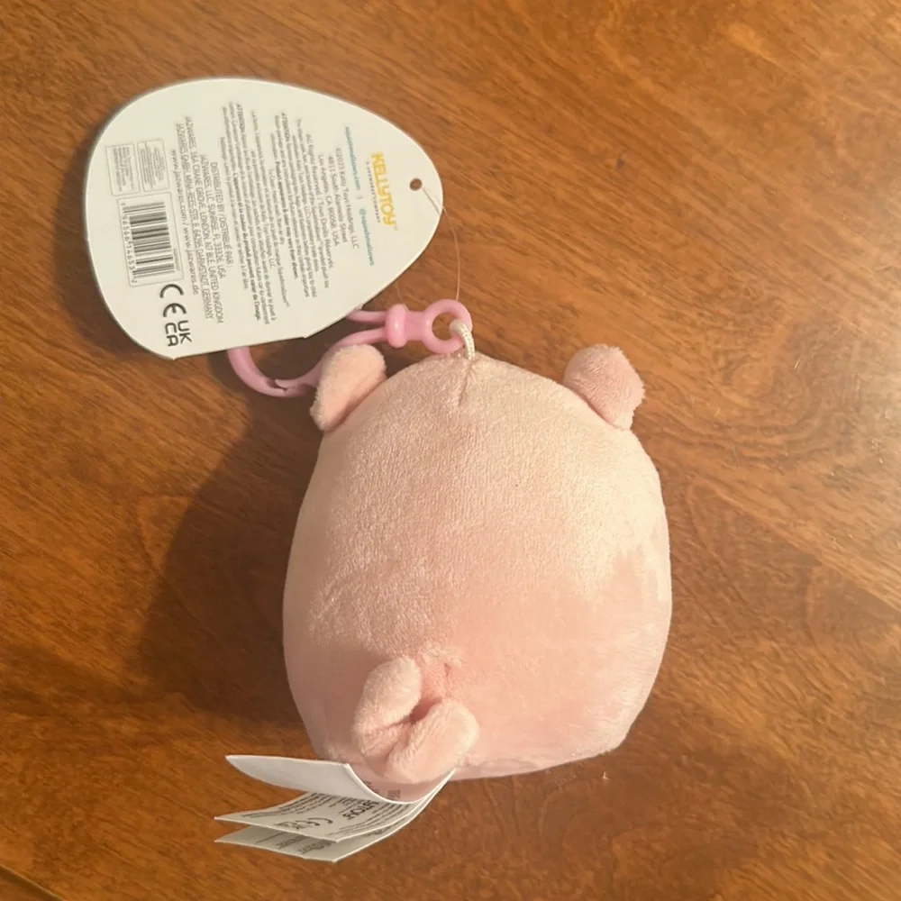 Squishmallows 3.5" Easter Clip-On Peter The Pig with Floral Belly - Picture 4 of 4